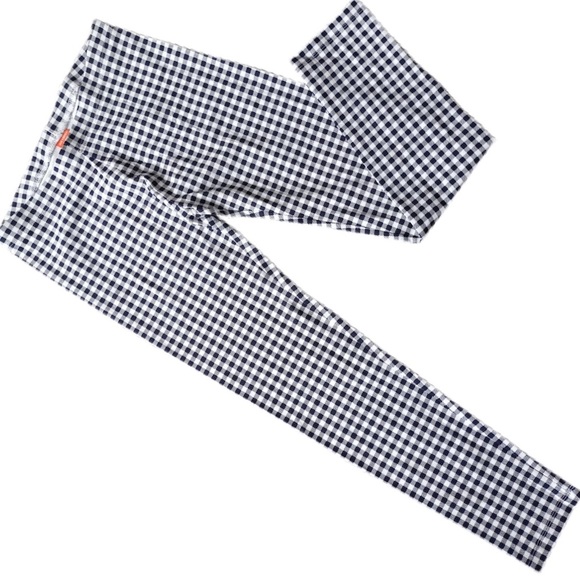 JOE FRESH Kids Black & White Plaid Ankle Leggings - Picture 1 of 2